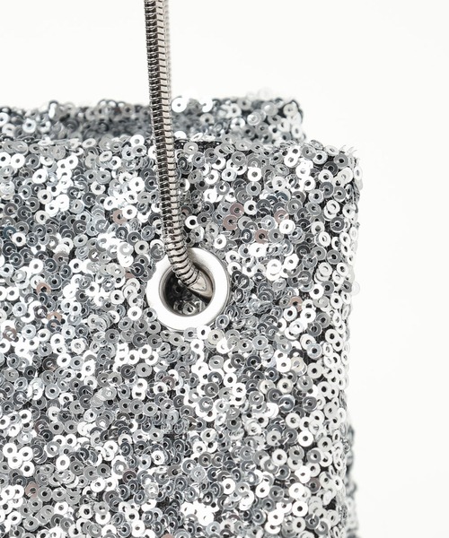 LEPSIM(レプシィム)の「ミニスパンコールバッグ 601368(ショルダーバッグ・レディース・オフホワイト/シルバー/ブラック・ONE SIZE)」の19枚目の写真