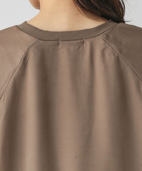 GLOBAL WORK(グローバルワーク)の「シフォンドッキングプルオーバー長袖/595356(Tシャツ/カットソー・レディース・ダークブラウン/ブラック/グレイッシュベージュ・LARGE/MEDIUM)」の9枚目の写真