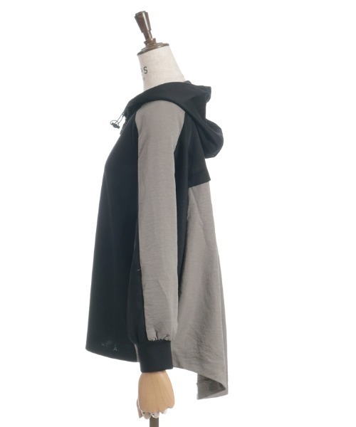 axes femme（アクシーズファム）の「異素材配色パーカー（パーカー・レディース・チャコール/ブラック/パープル・FREE）」の17枚目の写真