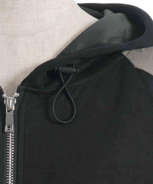 axes femme（アクシーズファム）の「異素材配色パーカー（パーカー・レディース・チャコール/ブラック/パープル・FREE）」の21枚目の写真