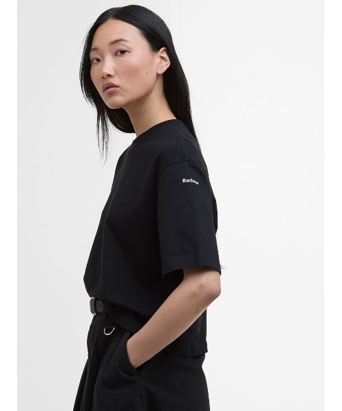 Barbour(バブアー)の「Wilma クロップドTシャツ(レディース)(Tシャツ/カットソー・レディース・ブラック・SMALL/MEDIUM/LARGE)」の5枚目の写真