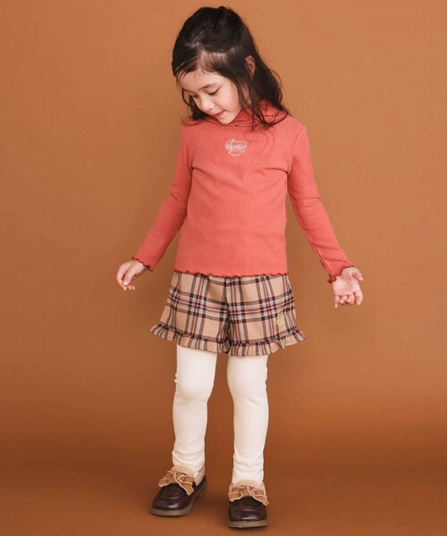 SLAP SLIP（スラップスリップ）の「【お揃い】レギンスドッキングチェックショートパンツ(80~130cm)（その他パンツ・キッズ・ブラック系その他/ベージュ系その他・110cm/120cm/90cm/80ｃｍ/130cm/100cm）」の15枚目の写真