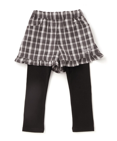 SLAP SLIP（スラップスリップ）の「【お揃い】レギンスドッキングチェックショートパンツ(80~130cm)（その他パンツ・キッズ・ブラック系その他/ベージュ系その他・110cm/120cm/90cm/80ｃｍ/130cm/100cm）」の19枚目の写真
