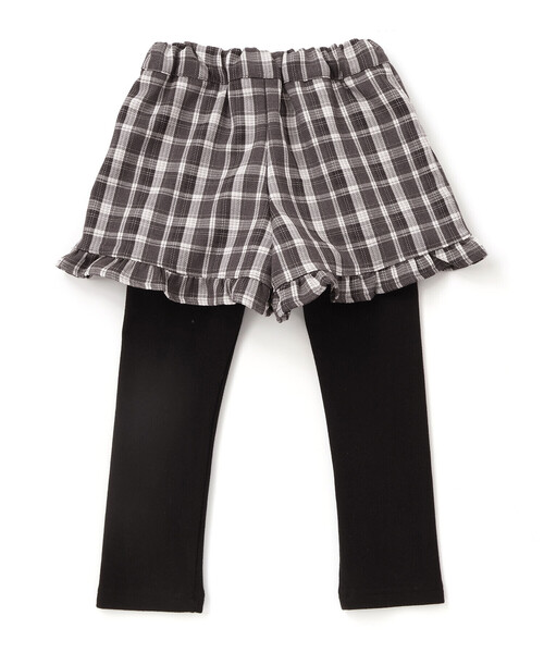 SLAP SLIP（スラップスリップ）の「【お揃い】レギンスドッキングチェックショートパンツ(80~130cm)（その他パンツ・キッズ・ブラック系その他/ベージュ系その他・110cm/120cm/90cm/80ｃｍ/130cm/100cm）」の20枚目の写真