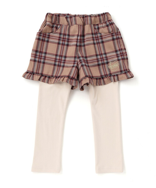 SLAP SLIP（スラップスリップ）の「【お揃い】レギンスドッキングチェックショートパンツ(80~130cm)（その他パンツ・キッズ・ブラック系その他/ベージュ系その他・110cm/120cm/90cm/80ｃｍ/130cm/100cm）」の7枚目の写真