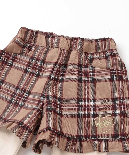 SLAP SLIP（スラップスリップ）の「【お揃い】レギンスドッキングチェックショートパンツ(80~130cm)（その他パンツ・キッズ・ブラック系その他/ベージュ系その他・110cm/120cm/90cm/80ｃｍ/130cm/100cm）」の9枚目の写真