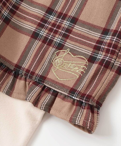 SLAP SLIP（スラップスリップ）の「【お揃い】レギンスドッキングチェックショートパンツ(80~130cm)（その他パンツ・キッズ・ブラック系その他/ベージュ系その他・110cm/120cm/90cm/80ｃｍ/130cm/100cm）」の8枚目の写真