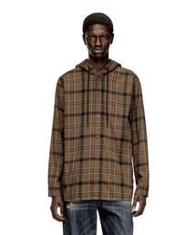 DIESEL ディーゼル チェック柄　フード付き長袖シャツ 定価35,200円 楽天市場】ディーゼル DIESEL チェック柄 フーディー 長袖 シャツ