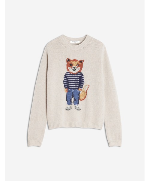 【極美品】MAISON KITSUNE メゾンキツネ　ボーダーニット　ラムウール Maison Kitsune（メゾンキツネ）の「Maison Kitsuné - ボーダー