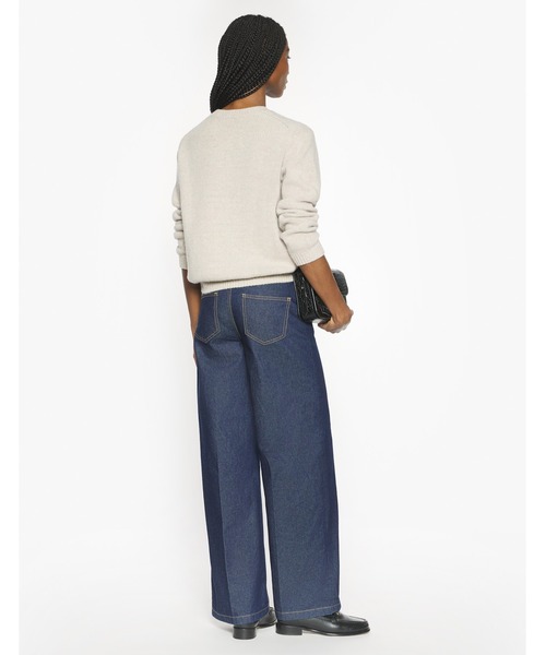 Maison Kitsune（メゾンキツネ）の「DRESSED FOX INTARSIA WOOL JUMPER（ニット/セーター・レディース・オフホワイト/ブラック・M/S/XS/L）」の6枚目の写真