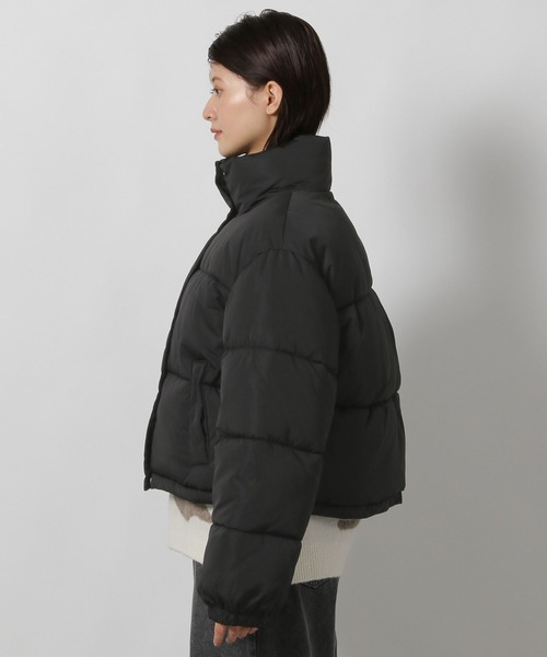 LAKOLE（ラコレ）の「スタンドカラーパファージャケット / 496681（ブルゾン・レディース・アイボリー/ブラウン系その他/ブラック・MEDIUM/LARGE）」の15枚目の写真