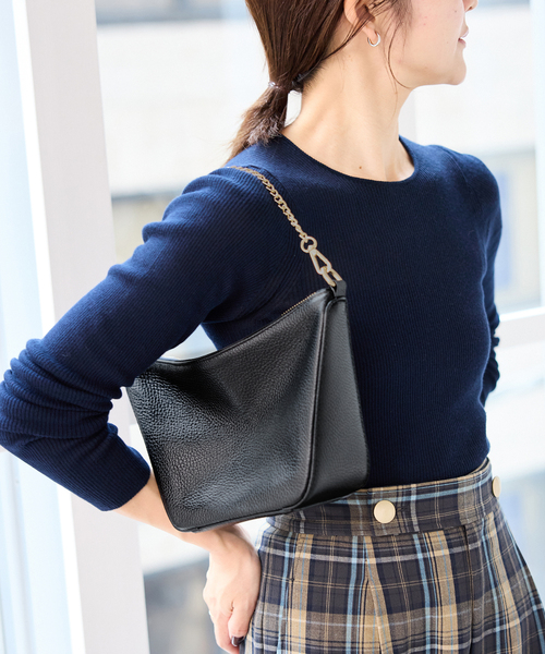 AULENTTI（オウレンティ）の「AULENTTI/オウレンティ 2WAYショルダーバッグ DI-3601-DO（ショルダーバッグ・レディース・ベージュ系その他/ブラック・FREE）」の4枚目の写真