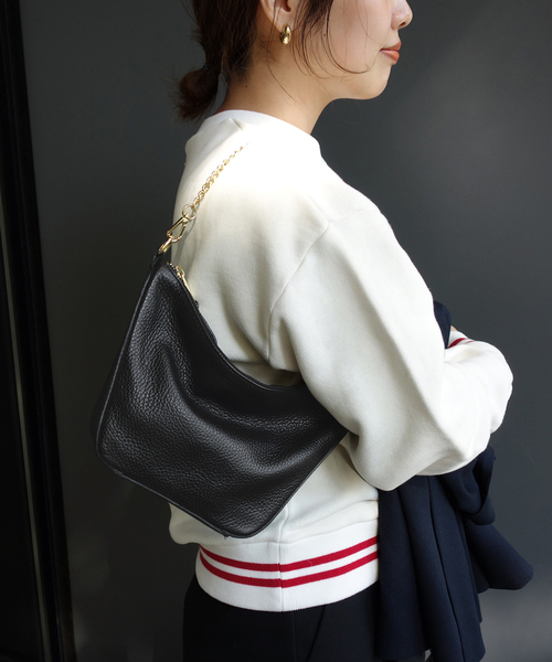 AULENTTI（オウレンティ）の「AULENTTI/オウレンティ 2WAYショルダーバッグ DI-3601-DO（ショルダーバッグ・レディース・ベージュ系その他/ブラック・FREE）」の7枚目の写真