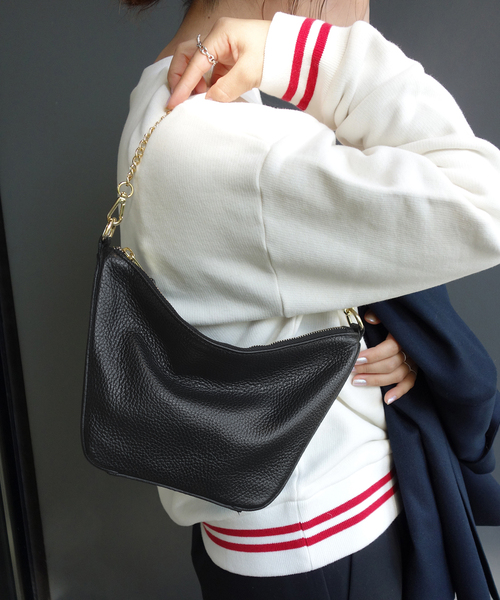 AULENTTI（オウレンティ）の「AULENTTI/オウレンティ 2WAYショルダーバッグ DI-3601-DO（ショルダーバッグ・レディース・ベージュ系その他/ブラック・FREE）」の8枚目の写真