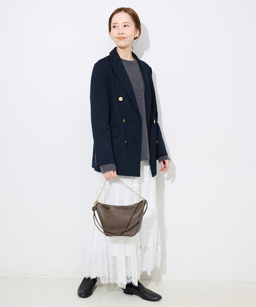 AULENTTI（オウレンティ）の「AULENTTI/オウレンティ 2WAYショルダーバッグ DI-3601-DO（ショルダーバッグ・レディース・ベージュ系その他/ブラック・FREE）」の10枚目の写真