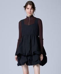 美品◆定価4.1万 ダブスタ オリジナル楊柳ラメストライププリントワンピース S DOUBLE STANDARD CLOTHING（ダブルスタンダードクロージング）の