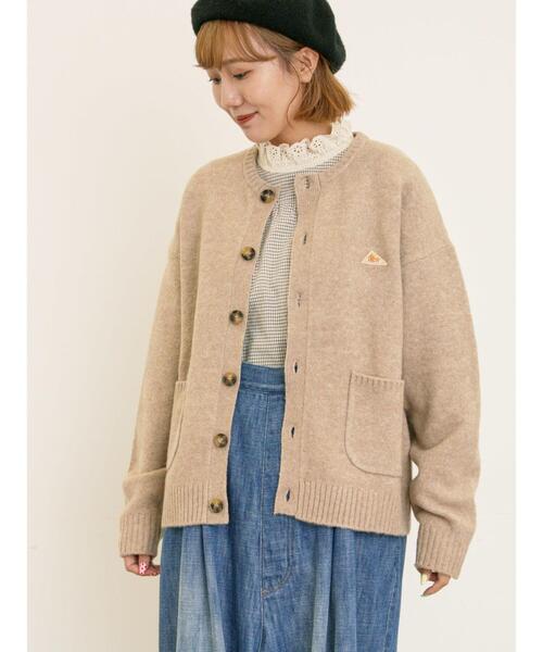 Samansa Mos2(サマンサ モスモス)の「【KELTY×Samansa Mos2】クルーネックカーディガン(カーディガン/ボレロ・レディース・チャコールグレー/レッド/ベージュ/イエロー・F)」の1枚目の写真