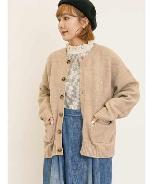 Samansa Mos2(サマンサ モスモス)の「【KELTY×Samansa Mos2】クルーネックカーディガン(カーディガン/ボレロ・レディース・チャコールグレー/レッド/ベージュ/イエロー・F)」の6枚目の写真