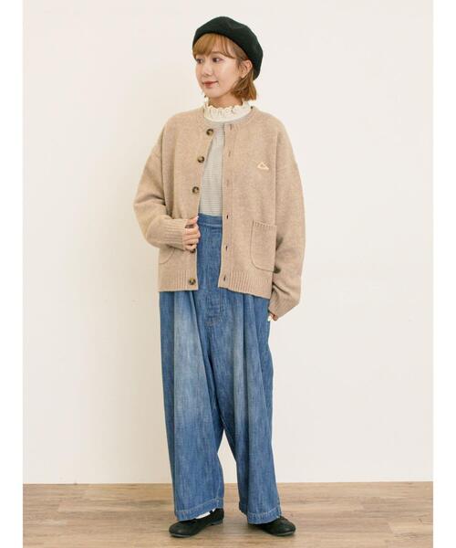 Samansa Mos2(サマンサ モスモス)の「【KELTY×Samansa Mos2】クルーネックカーディガン(カーディガン/ボレロ・レディース・チャコールグレー/レッド/ベージュ/イエロー・F)」の7枚目の写真