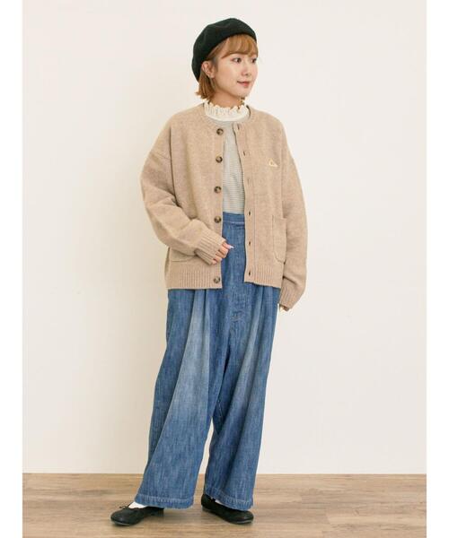 Samansa Mos2(サマンサ モスモス)の「【KELTY×Samansa Mos2】クルーネックカーディガン(カーディガン/ボレロ・レディース・チャコールグレー/レッド/ベージュ/イエロー・F)」の9枚目の写真