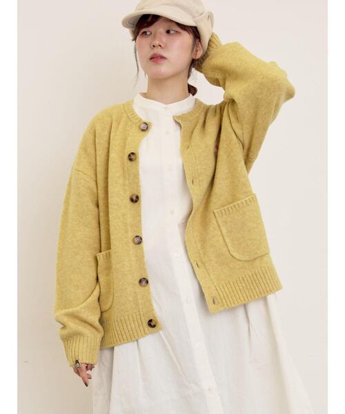 Samansa Mos2(サマンサ モスモス)の「【KELTY×Samansa Mos2】クルーネックカーディガン(カーディガン/ボレロ・レディース・チャコールグレー/レッド/ベージュ/イエロー・F)」の10枚目の写真