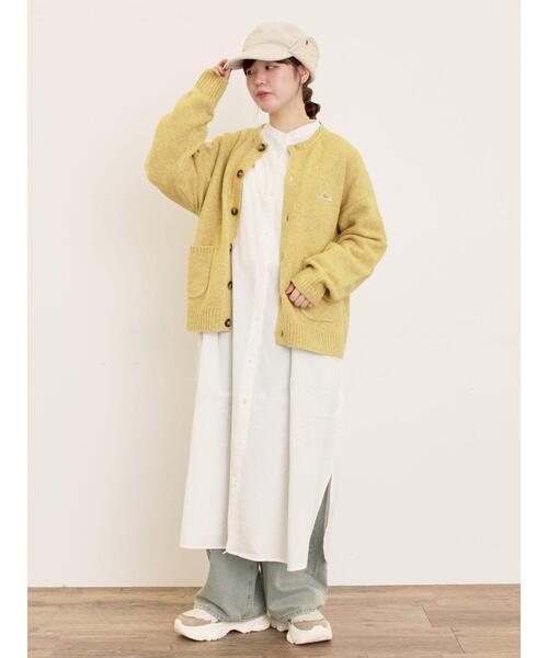 Samansa Mos2(サマンサ モスモス)の「【KELTY×Samansa Mos2】クルーネックカーディガン(カーディガン/ボレロ・レディース・チャコールグレー/レッド/ベージュ/イエロー・F)」の13枚目の写真