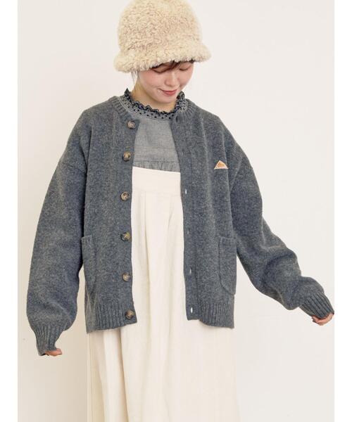 Samansa Mos2(サマンサ モスモス)の「【KELTY×Samansa Mos2】クルーネックカーディガン(カーディガン/ボレロ・レディース・チャコールグレー/レッド/ベージュ/イエロー・F)」の14枚目の写真