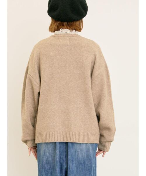 Samansa Mos2(サマンサ モスモス)の「【KELTY×Samansa Mos2】クルーネックカーディガン(カーディガン/ボレロ・レディース・チャコールグレー/レッド/ベージュ/イエロー・F)」の19枚目の写真