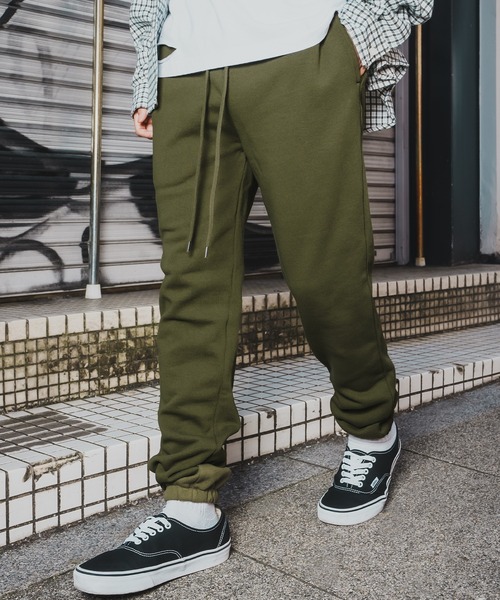 improves(インプローブス)の「USAコットン 裏起毛 スウェット ジョガーパンツ(スウェットパンツ・メンズ・ホワイト/チャコール/ベージュ/ブラック/カーキ/杢グレー・LARGE/MEDIUM)」の6枚目の写真