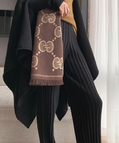Forcement(フォースメント)の「ニットワイドパンツ(その他パンツ・レディース・チャコール/ブラック・FREE)」の4枚目の写真