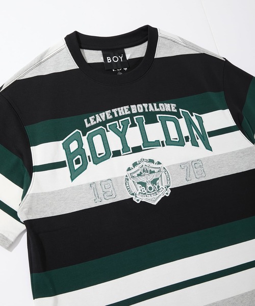 BOY LONDON(ボーイロンドン)の「【BOY LONDON】COLLEGE BORDER TEE(Tシャツ/カットソー・メンズ・グリーン・MEDIUM/X-LARGE/LARGE)」の7枚目の写真