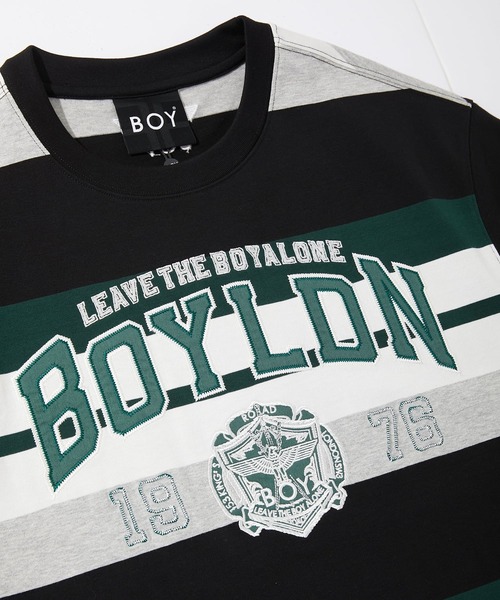 BOY LONDON(ボーイロンドン)の「【BOY LONDON】COLLEGE BORDER TEE(Tシャツ/カットソー・メンズ・グリーン・MEDIUM/X-LARGE/LARGE)」の8枚目の写真