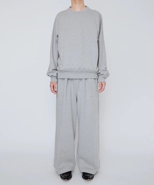 RAINMAKER(レインメーカー)の「【RAINMAKER/レインメーカー】ONE-SIDE KIMONO SLEEVE SWEATSHIRT_LOOSE FIT(スウェット・メンズ・ブラック/グレー・FREE)」の7枚目の写真