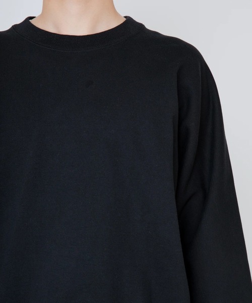 RAINMAKER(レインメーカー)の「【RAINMAKER/レインメーカー】ONE-SIDE KIMONO SLEEVE SWEATSHIRT_LOOSE FIT(スウェット・メンズ・ブラック/グレー・FREE)」の9枚目の写真