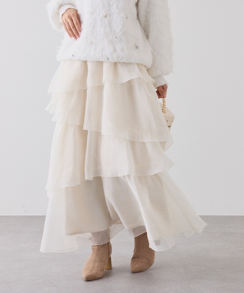 ティアードロングスカート（スカート）｜one after another NICE CLAUP