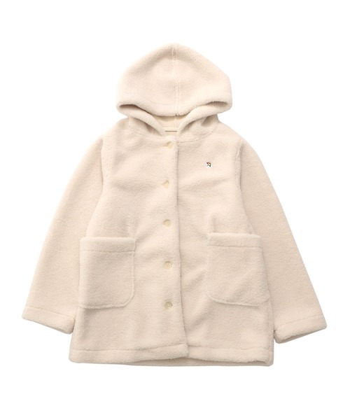 Arnold Palmer（アーノルドパーマー）の「ボア フーディ ショートコート（その他アウター・レディース・ブラック/ブラウン/アイボリー・L/M/S）」の14枚目の写真