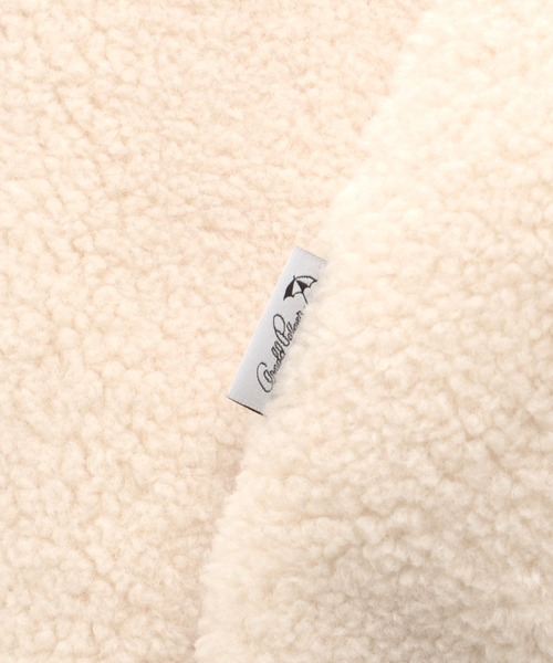 Arnold Palmer（アーノルドパーマー）の「ボア フーディ ショートコート（その他アウター・レディース・ブラック/ブラウン/アイボリー・L/M/S）」の18枚目の写真