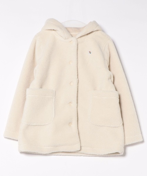 Arnold Palmer（アーノルドパーマー）の「ボア フーディ ショートコート（その他アウター・レディース・ブラック/ブラウン/アイボリー・L/M/S）」の21枚目の写真