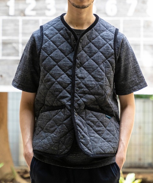 Jackman X Lavenham Collarless Gilet Mens / ジャックマン カラーレス