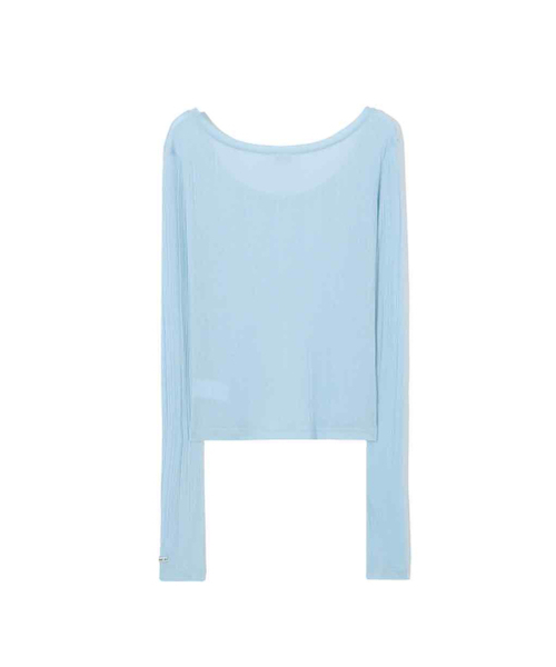 RENSE（レンセ）の「See-through Layer Long Sleeve Sky Blue（Tシャツ/カットソー・レディース・その他・OS）」の5枚目の写真