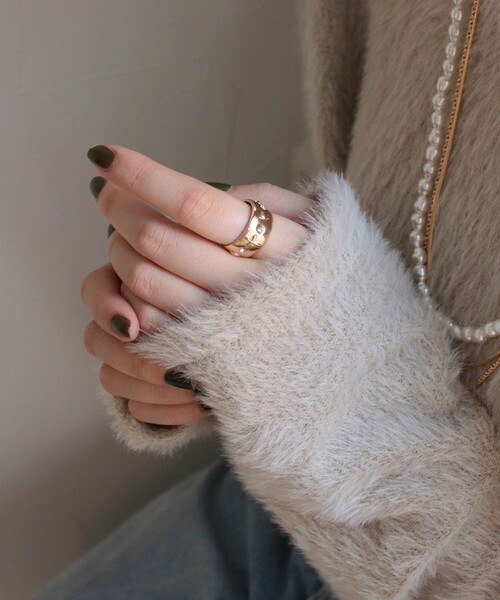 fredy emue(フレディエミュ)の「モチーフジルコリング(リング・レディース・シルバー/ゴールド・FREE)」の5枚目の写真
