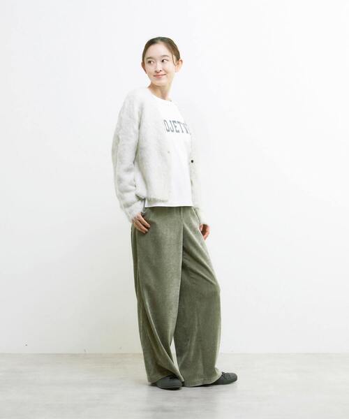 LOGEMENT DE CLAIRE(ロジュモンドクレール)の「イージーストレートパンツ(その他パンツ・レディース・ブラウン/グレー/グリーン・2/3)」の11枚目の写真