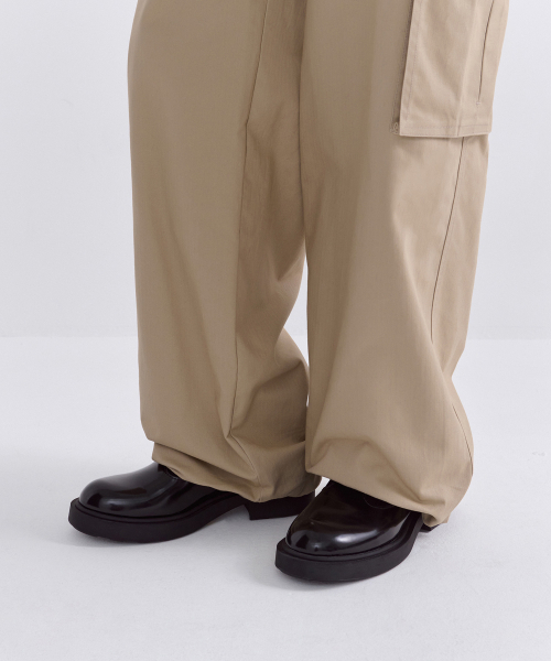 MUSINSA STANDARD WOMAN（ムシンサスタンダードウーマン）の「ウィメンズヘリンボーンワイドカーゴパンツ[ベージュ]（その他パンツ・レディース・その他・30/24/25/26/27/28/29）」の2枚目の写真