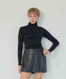 SALT AND CHOCOLATE（ソルトアンドチョコレート）の「Tensile Wool Basic Turtleneck T-shirt Black 4W2245302（Tシャツ/カットソー）」