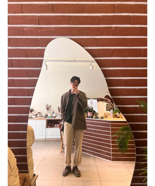 MUSINSA STANDARD（ムシンサスタンダード）の「ワイドヒドゥンバンディングスラックス[ベージュ]（スラックス・メンズ・その他・27/28/29/34/32/30/31/33/26/40/38/42/36）」の18枚目の写真