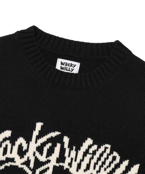 Wacky WiLLy(ワッキーウィリー)の「ビッグリリーグラフィックプルオーバーニットブラック(ニット/セーター・レディース・その他・SMALL/MEDIUM/LARGE/X-LARGE)」の4枚目の写真