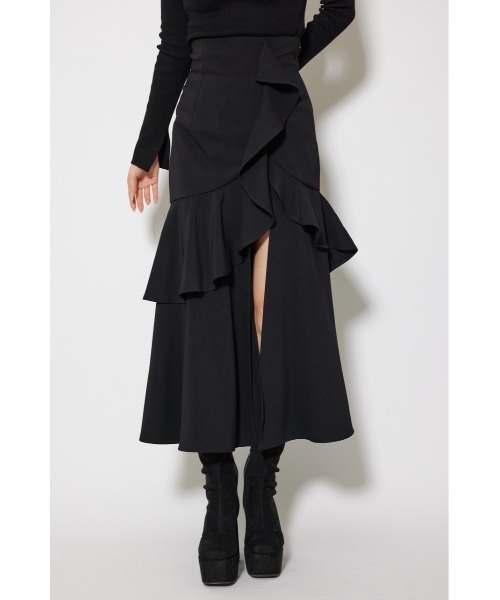 ダブルフリルスリットスコートショートパンツ S rienda | ダブルフリルスリットスコートショートパンツ (ショート