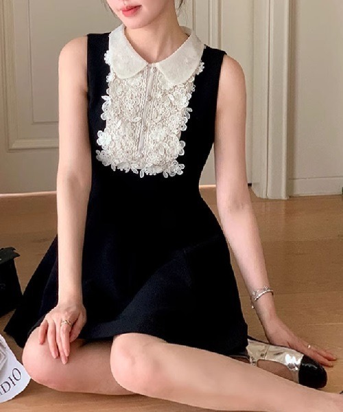 Ritomo De Ricco(リトモ・デ・リコ)の「スマートカジュアルブラックドレス(ドレス・レディース・ブラック・FREE)」の3枚目の写真