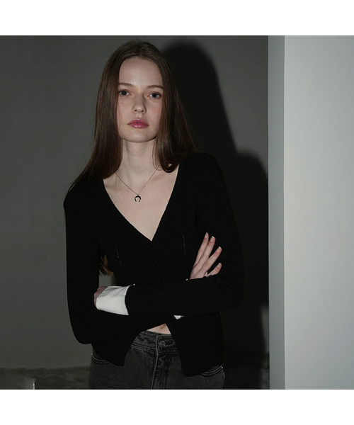 Tours V-neck Button Knit Cardigan - 6COL