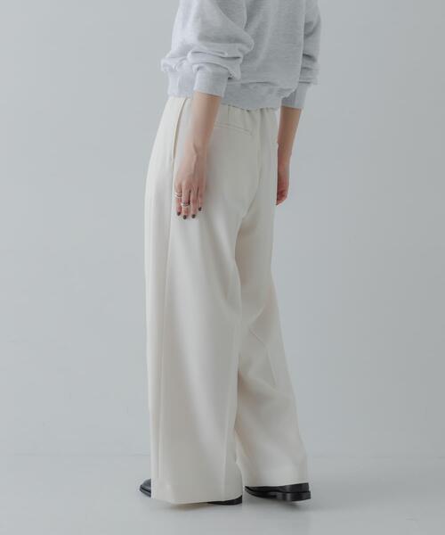セール】『3サイズ展開』 ウールライクツータックワイドパンツ（その他